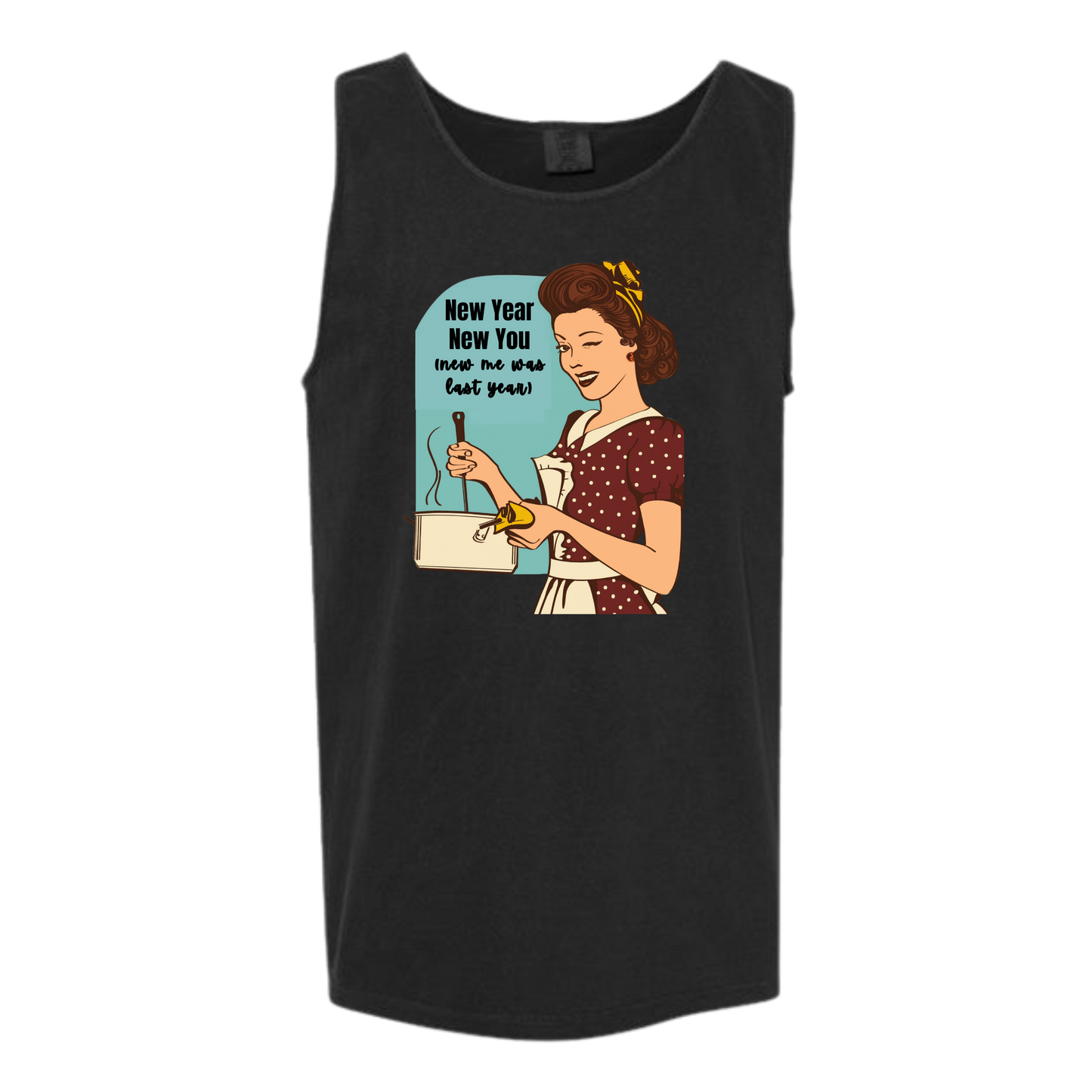 New Year New You - Comfort Colors - Unisex Tank - Neutral Colors & Blues