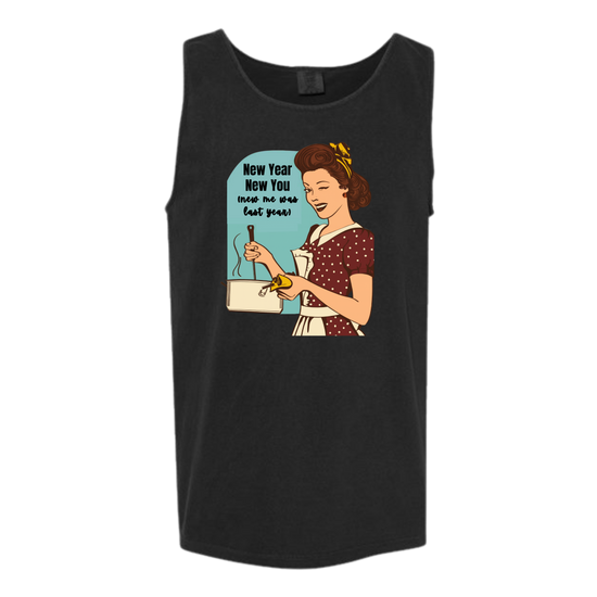 New Year New You - Comfort Colors - Unisex Tank - Neutral Colors & Blues