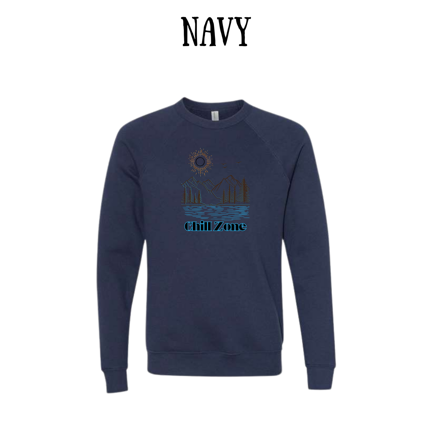 CP - Chill Zone - Sponge Fleece Raglan Sweatshirt - Blues, Purples
