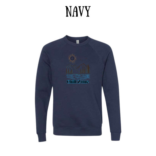 CP - Chill Zone - Sponge Fleece Raglan Sweatshirt - Blues, Purples