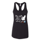 My Cat and I spill the tea about you - Bella+Canvas - Women's Jersey Racerback Tank