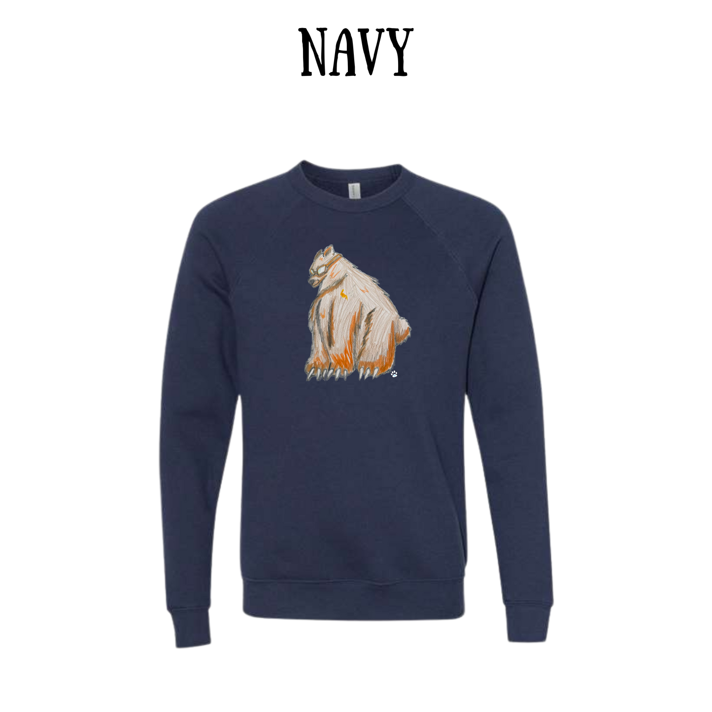 AC - Muscle Bear - Sponge Fleece Raglan Sweatshirt - Blues, Purples