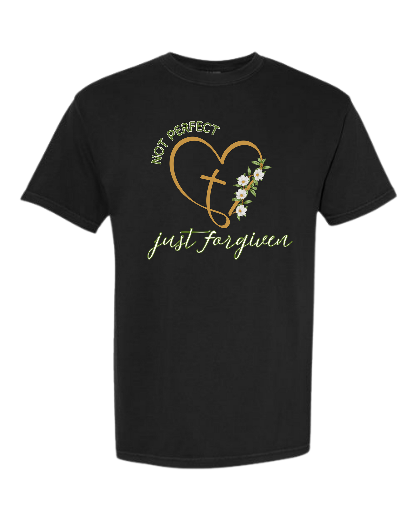Not Perfect Just Forgiven - Comfort Colors - Heavyweight Unisex Tee - Neutral Colors