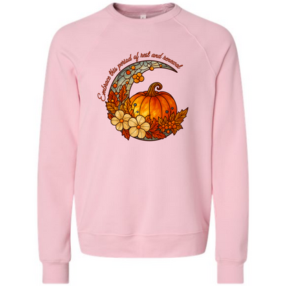 Rest and Renewal - Sponge Fleece Raglan Sweatshirt - Assorted Colors