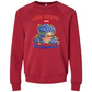 Red, White, And Blueberries - Sponge Fleece Raglan Sweatshirt - Assorted Colors