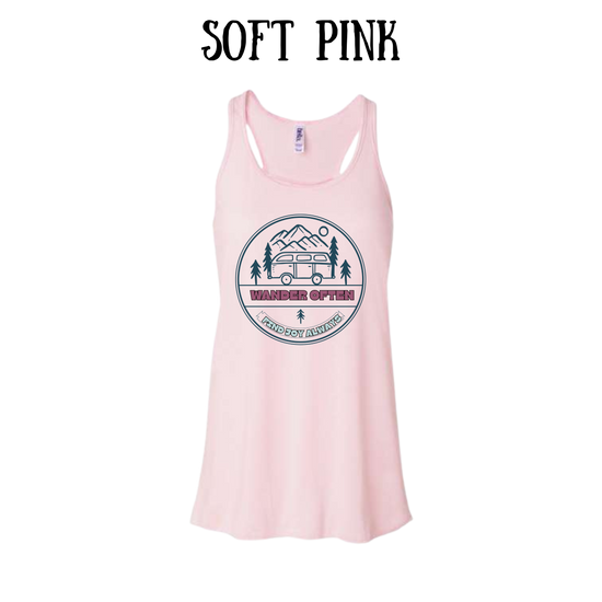 CP - Wander Often - Women's Flowy Racerback Tank