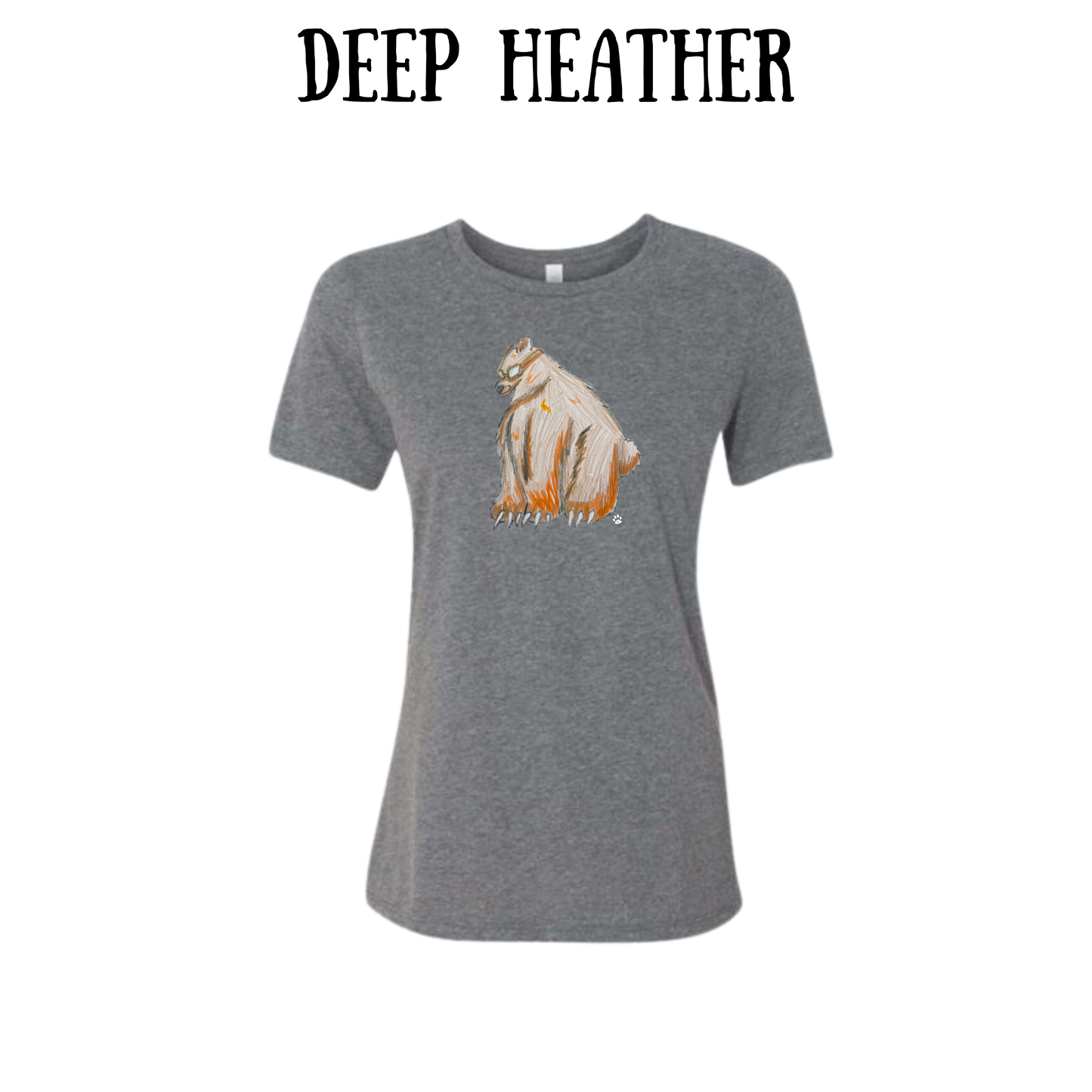 AC - Muscle Bear - Women's Relaxed Fit Tee - Neutrals