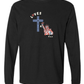 Loves Jesus & America too - Comfort Colors - Heavyweight Long Sleeve Tee - Neutral Colors