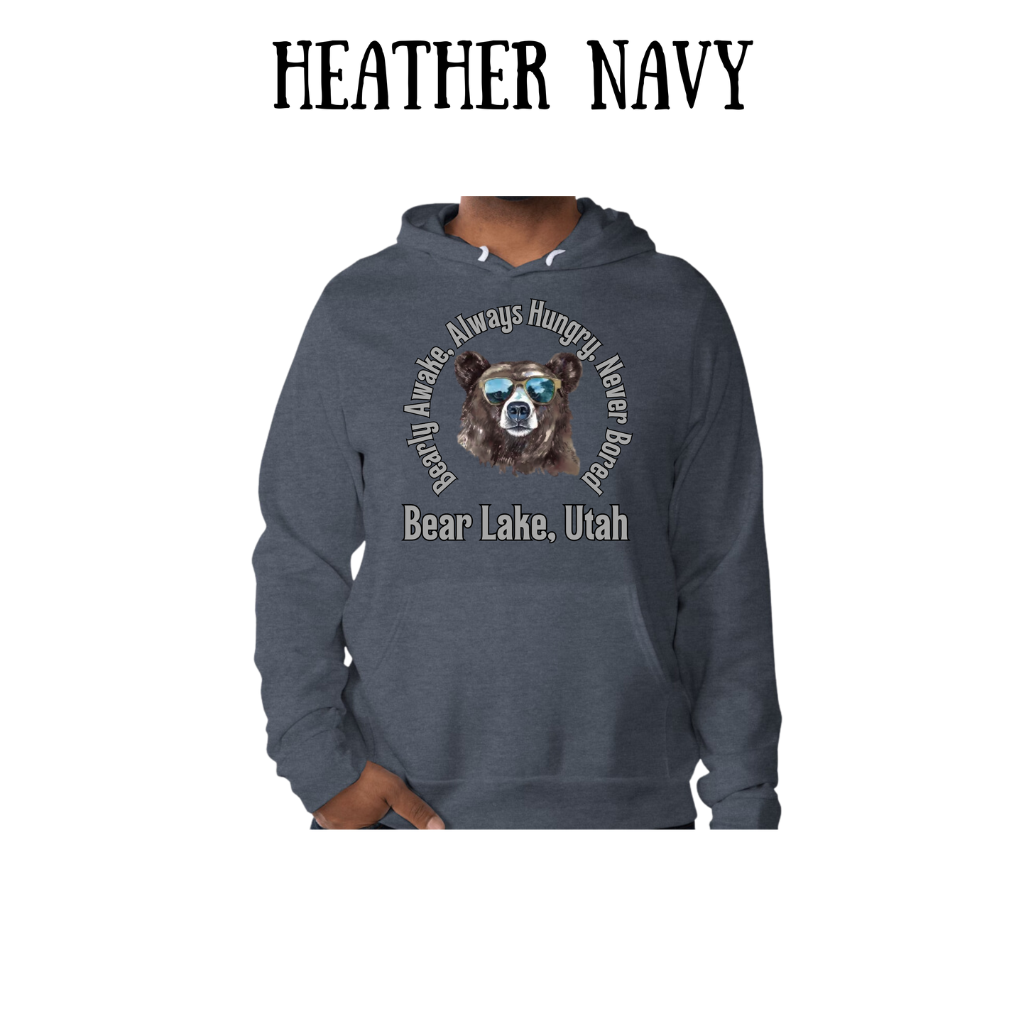 CP - Bear Lake Utah - Sponge Fleece Hoodie - Blues, Purples