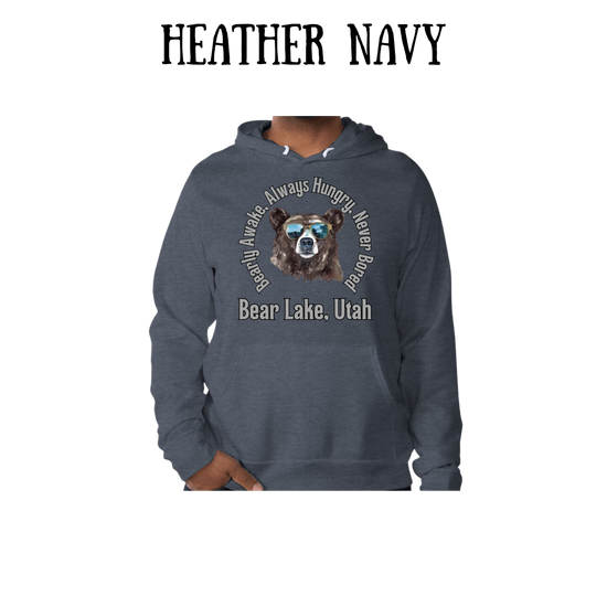 CP - Bear Lake Utah - Sponge Fleece Hoodie - Blues, Purples