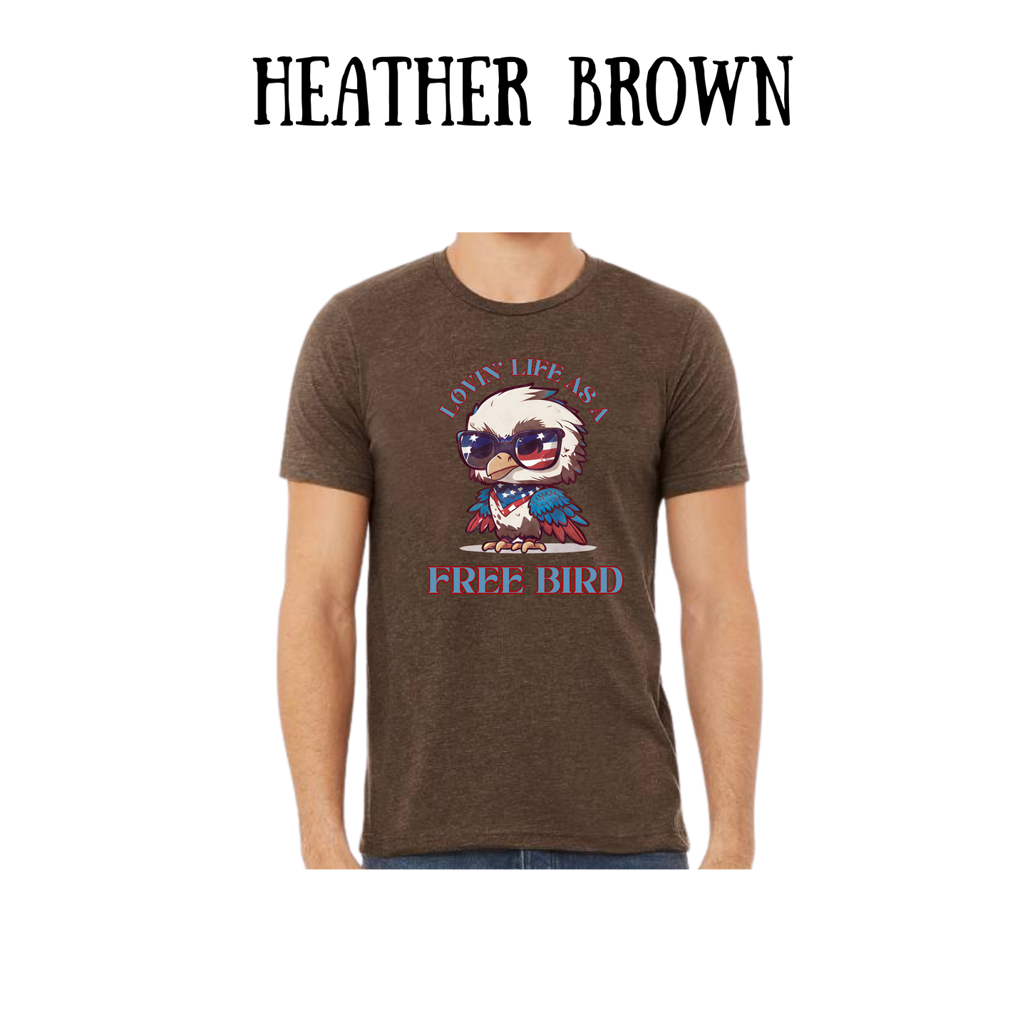 PP - Lovin' Life As A Free Bird - Unisex Tee - Yellows, Oranges, Reds