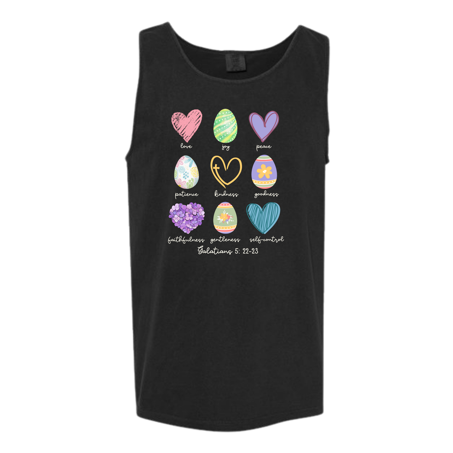 Galatians 5 - Easter - Comfort Colors - Unisex Tank - Neutral Colors & Blues