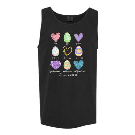 Galatians 5 - Easter - Comfort Colors - Unisex Tank - Neutral Colors & Blues