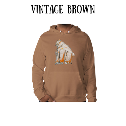 AC - Muscle Bear - Sponge Fleece Hoodie - Greens, Neutrals