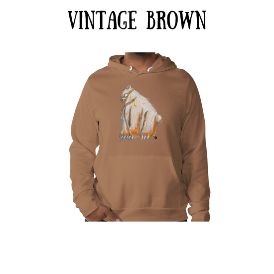 AC - Muscle Bear - Sponge Fleece Hoodie - Greens, Neutrals