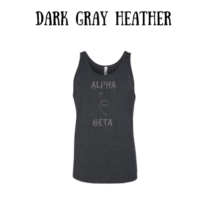 beta to alpha - unisex tank