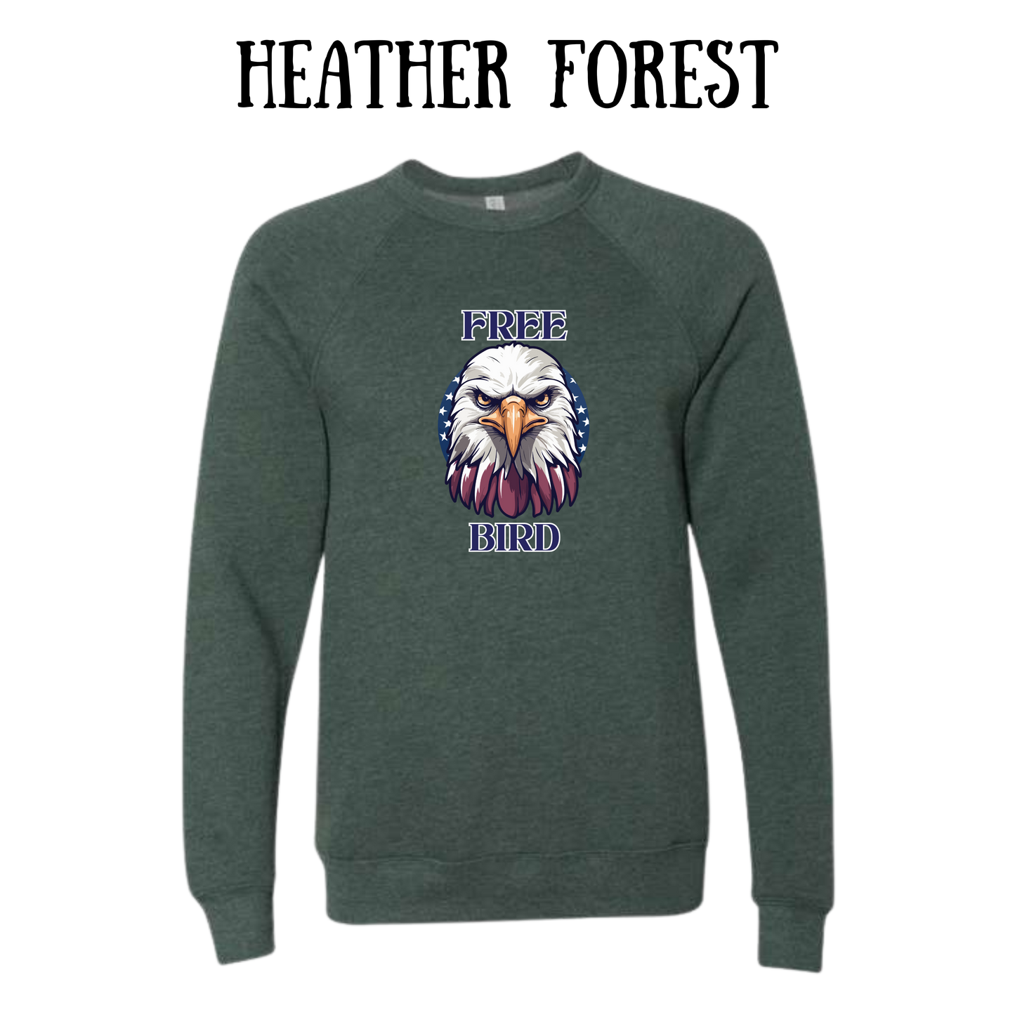 PP - Free Bird - Sponge Fleece Raglan Sweatshirt - Greens, Neutrals