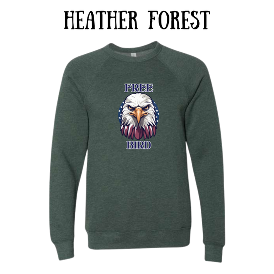 PP - Free Bird - Sponge Fleece Raglan Sweatshirt - Greens, Neutrals