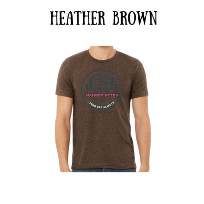 CP - Wander Often - Unisex Tee - Yellows, Oranges, Reds