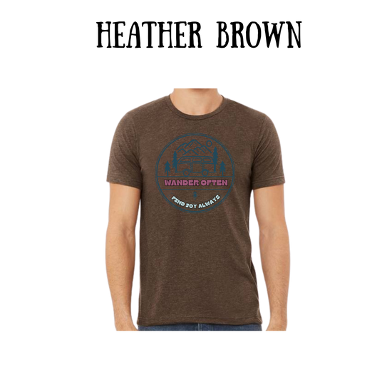 CP - Wander Often - Unisex Tee - Yellows, Oranges, Reds