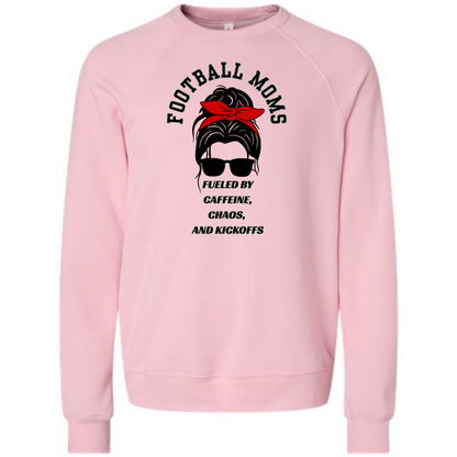 SP - Football Moms Fueled By - Sponge Fleece Raglan Sweatshirt - Assorted Colors