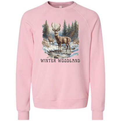 Winter Wonderland - Sponge Fleece Raglan Sweatshirt - Assorted Colors