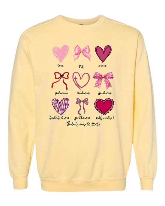 Galatians 5 - Valentines - Comfort Colors - Sweatshirt - Assorted Colors