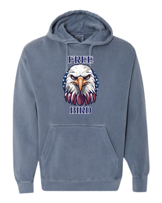 Free Bird - Comfort Colors - Hooded Sweatshirt - Assorted Colors