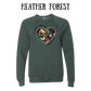 The World is a Better Place With YOU in it - Sponge Fleece Raglan Sweatshirt - Greens, Neutrals