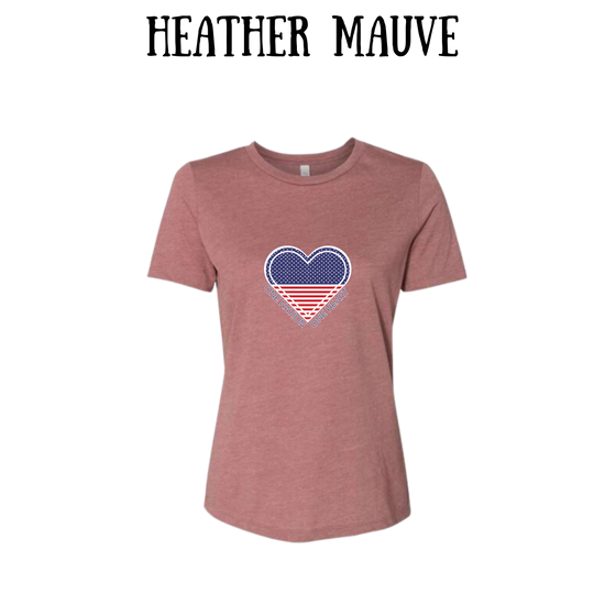 PP - One Nation One Heart - Women's Relaxed Fit Tee - Assorted Colors