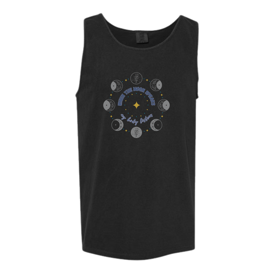 When The Moon Speaks My Body Listens - Comfort Colors - Unisex Tank - Neutral Colors & Blues