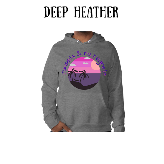 VP - Sunsets & No Regrets - Sponge Fleece Hoodie - Greens, Neutrals