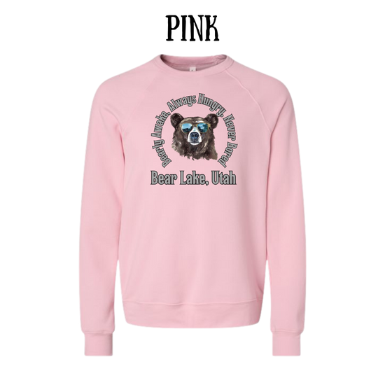 CP - Bear Lake Utah - Sponge Fleece Raglan Sweatshirt - Assorted Colors