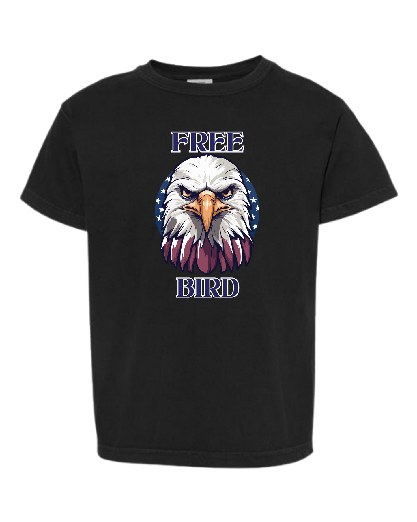 Free Bird - Comfort Colors - Heavyweight Youth Tee - Neutral Colors & Blues