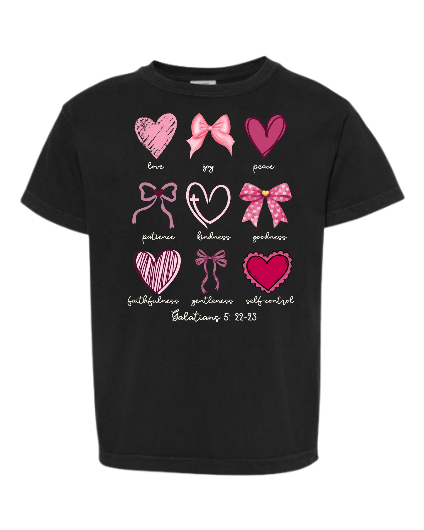 Galatians 5 - Valentines - Comfort Colors - Heavyweight Youth Tee - Neutral Colors & Blues