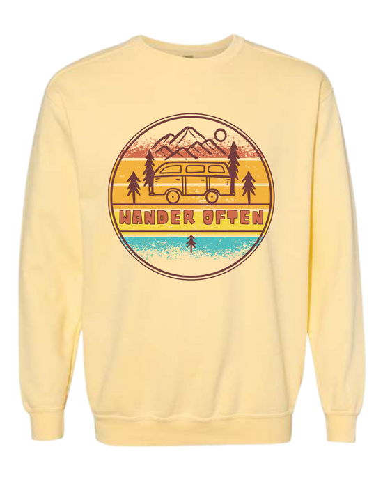 Wander Often - Comfort Colors - Sweatshirt - Assorted Colors