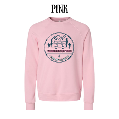 CP - Wander Often - Sponge Fleece Raglan Sweatshirt - Assorted Colors