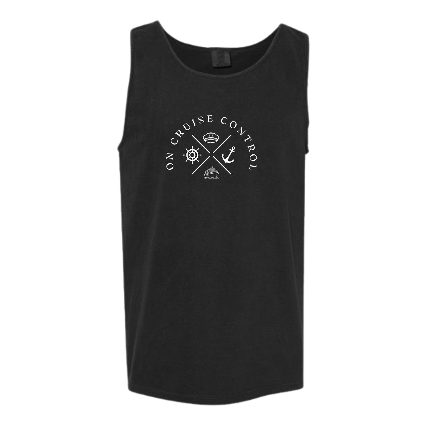 On Cruise Control - Comfort Colors - Unisex Tank - Neutral Colors & Blues