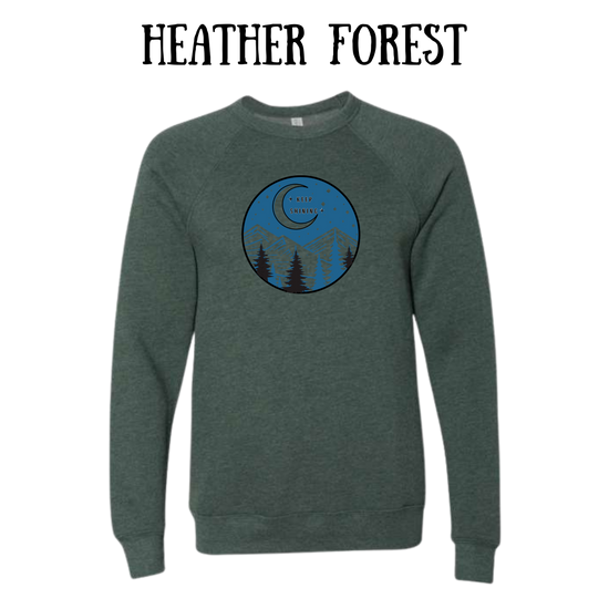 OP - Keep Shining - Sponge Fleece Raglan Sweatshirt - Greens, Neutrals