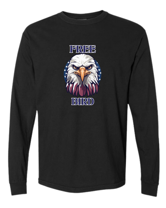 Free Bird - Comfort Colors - Heavyweight Long Sleeve Tee - Neutral Colors