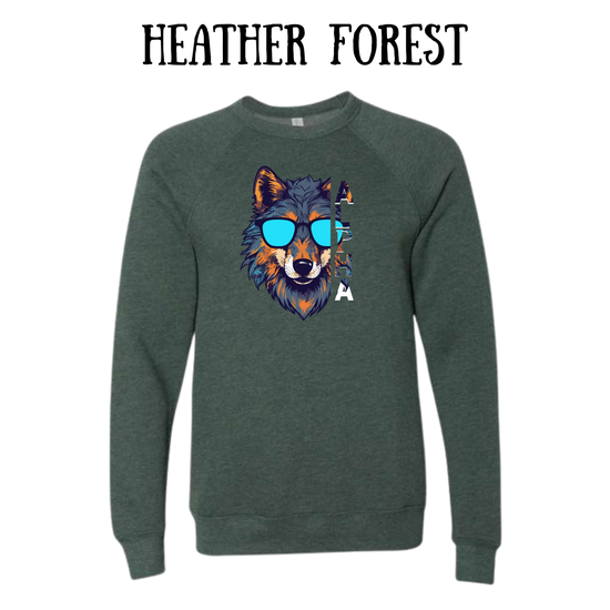 BP - Alpha - Sponge Fleece Raglan Sweatshirt - Greens, Neutrals