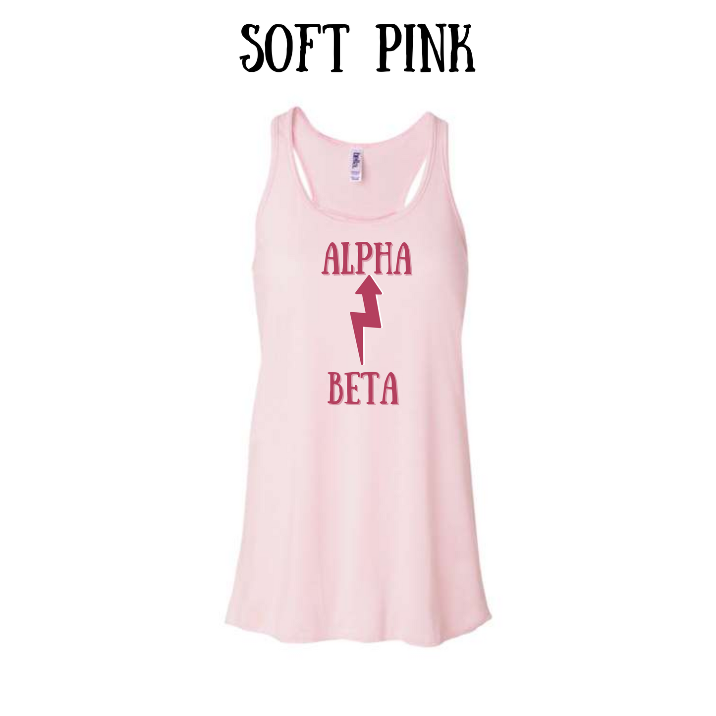 BP - Beta to Alpha - Women's Flowy Racerback Tank