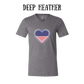 PP - One Nation One Heart - Unisex V-Neck - Neutral Colors