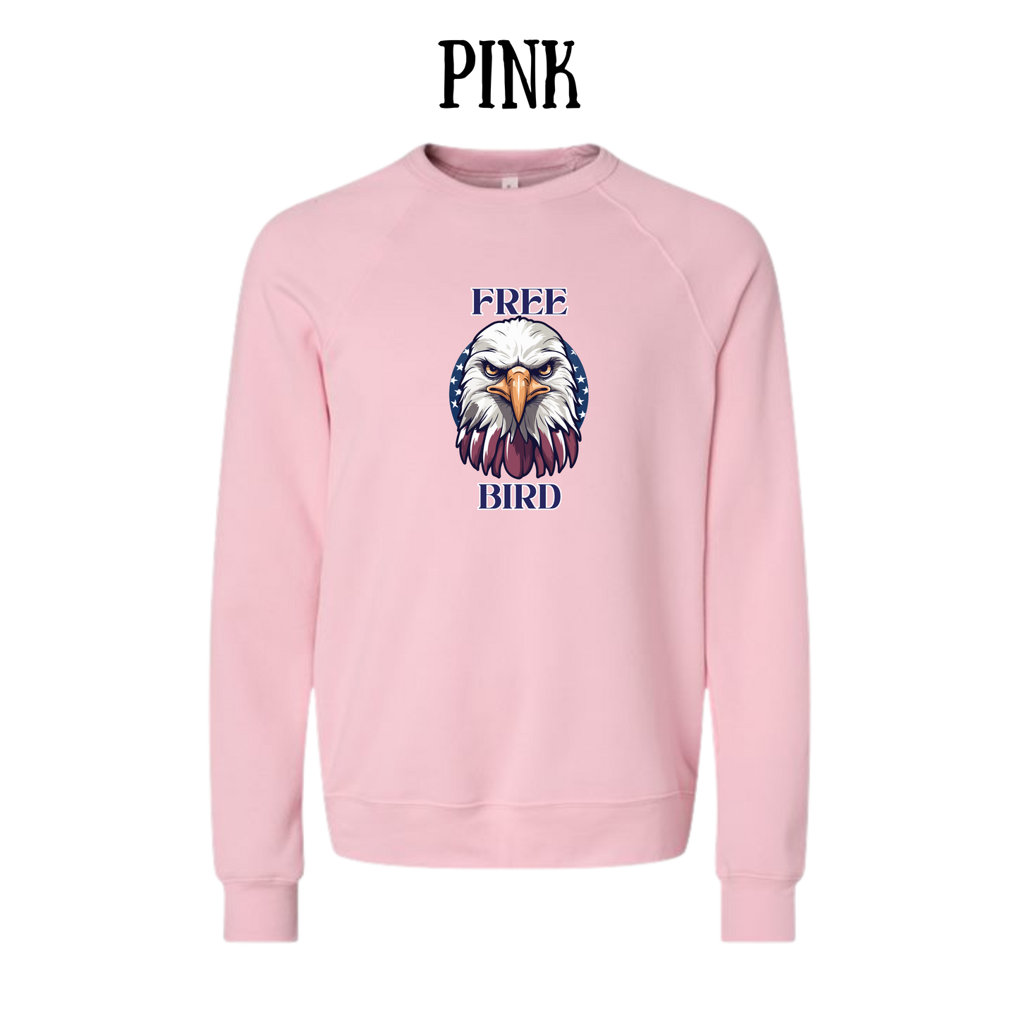 PP - Free Bird - Sponge Fleece Raglan Sweatshirt - Assorted Colors