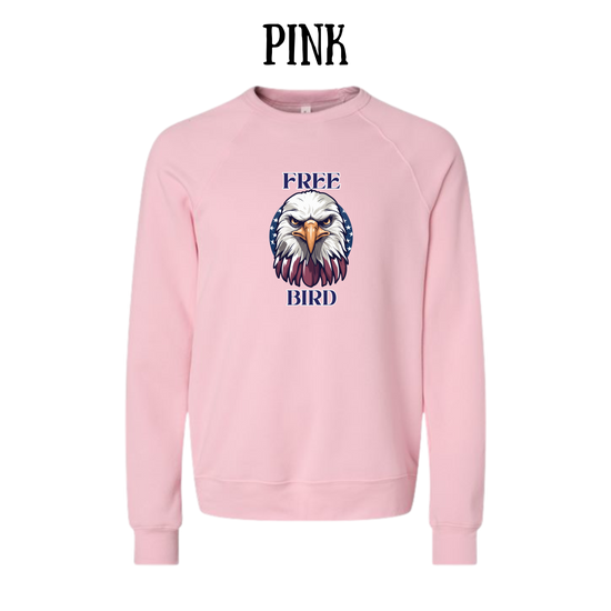 PP - Free Bird - Sponge Fleece Raglan Sweatshirt - Assorted Colors
