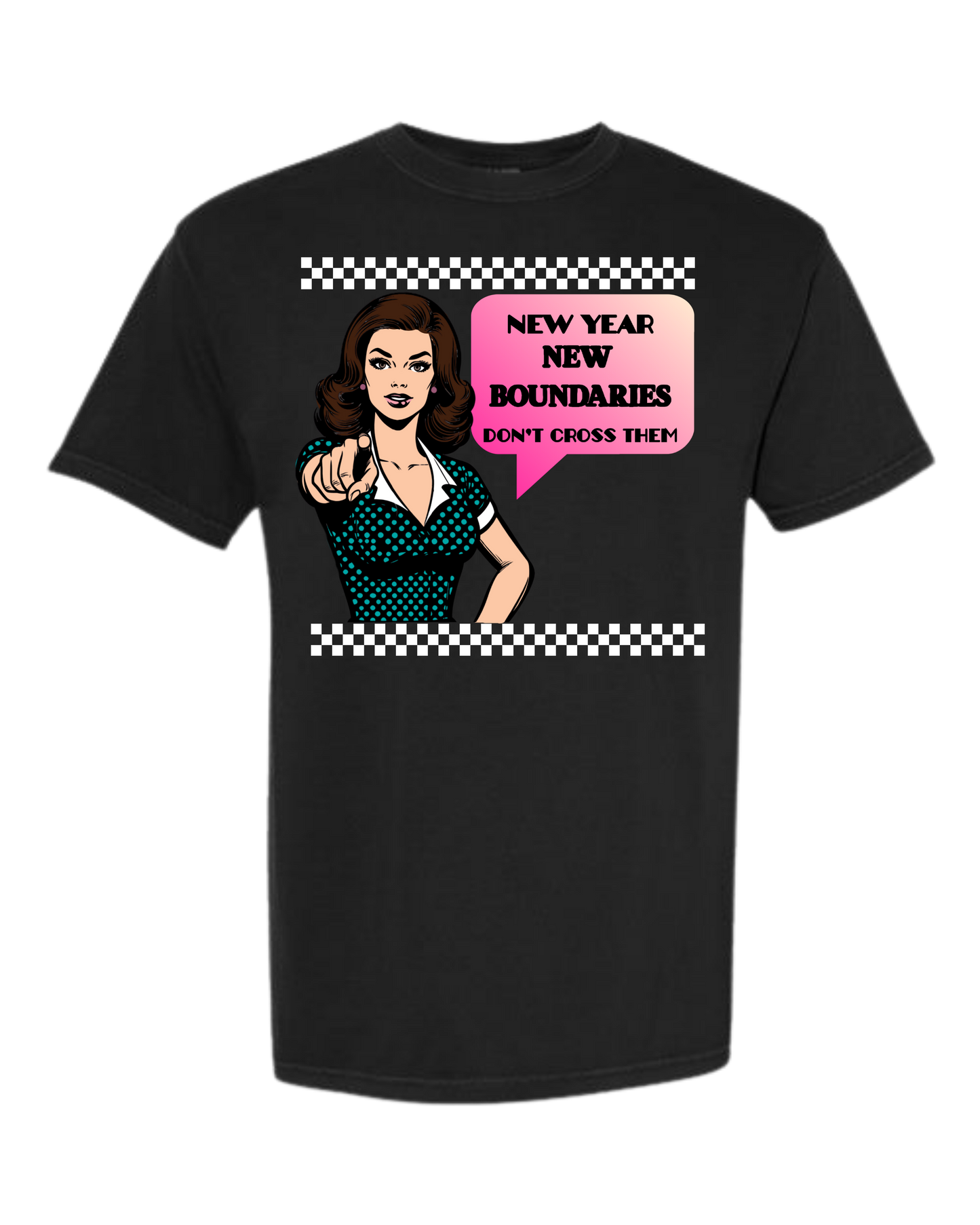 New Year New Boundaries - Comfort Colors - Heavyweight Unisex Tee - Neutrals