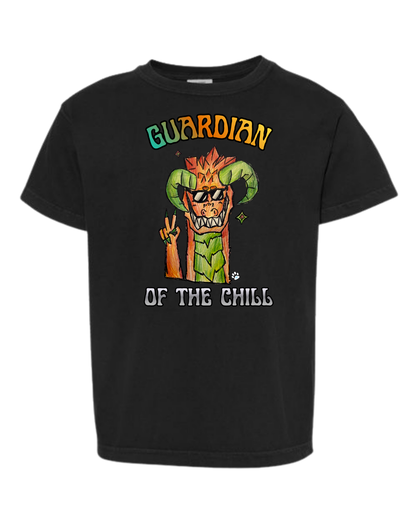 Guardian of The Chill - Comfort Colors - Heavyweight Youth Tee - Neutral Colors & Blues