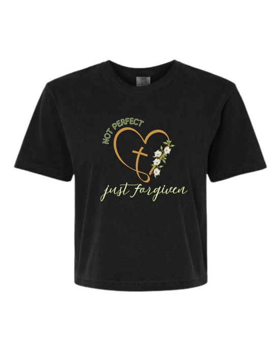 Not Perfect Just Forgiven - Comfort Colors - Boxy T - Assorted Colors