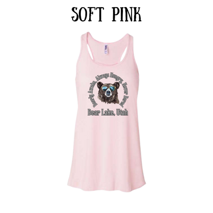 CP - Bear Lake Utah - Women's Flowy Racerback Tank