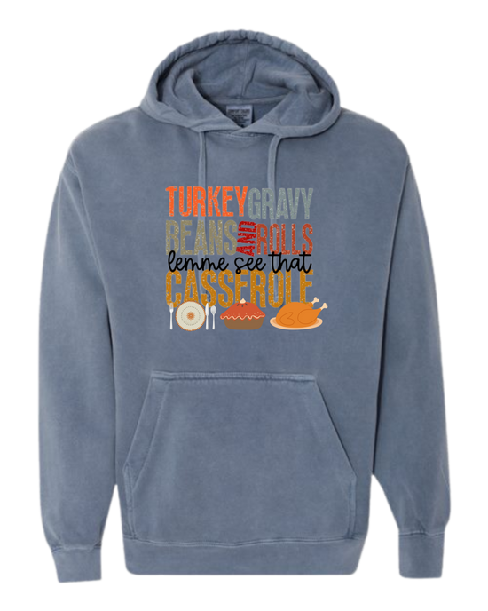 Let Me See That Casserole - Comfort Colors - Hooded Sweatshirt - Assorted Colors